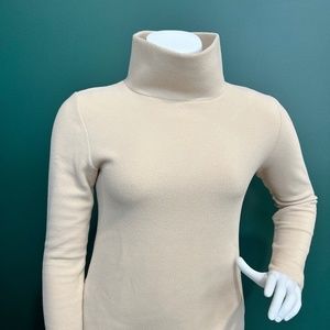 Dudley Stephens Cobble Hill Turtleneck Polar Fleece-Oatmeal